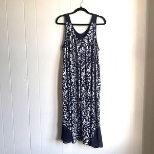 Donna Karan Sleepwear Sleeveless Chiffon Trimmed Nightgown